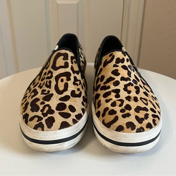 Keds X Kate Spade New York Double Decker Leopard-print Sneakers - Picture 2 of 8